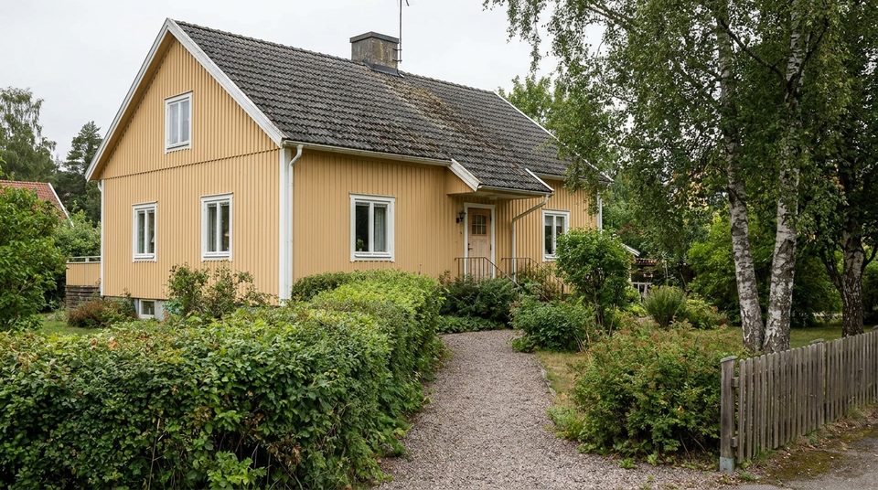 Fasadmålning av trähus