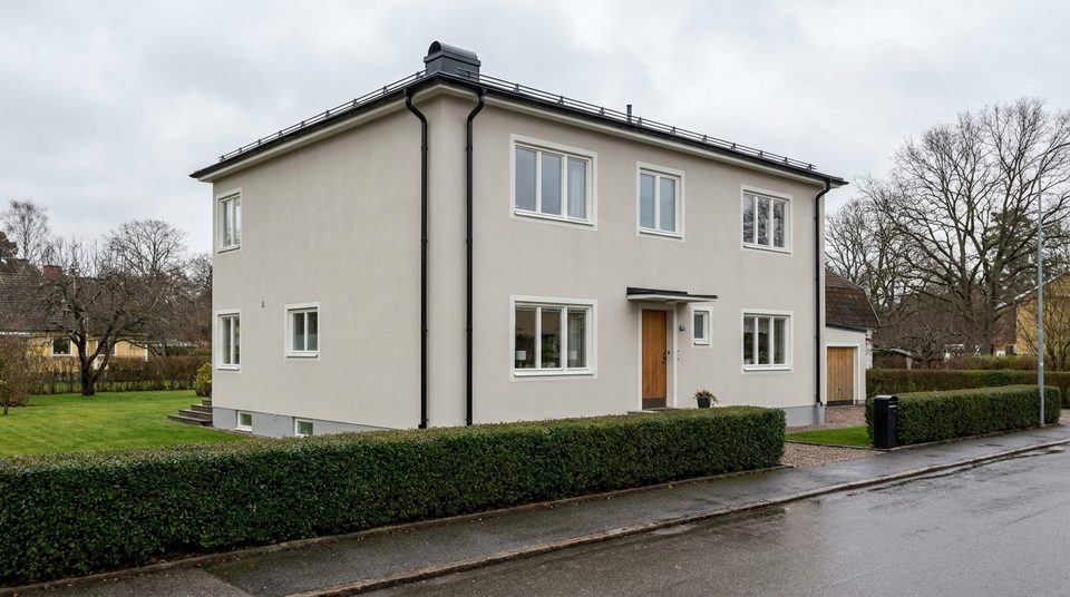 Fasadmålning av trähus