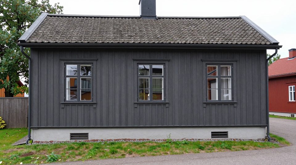 Fasadmålning-projekt i Huddinge